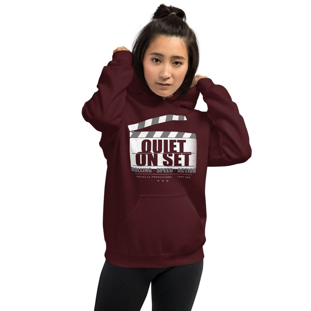 Moviella Quiet On Set Screening Room Hoodie