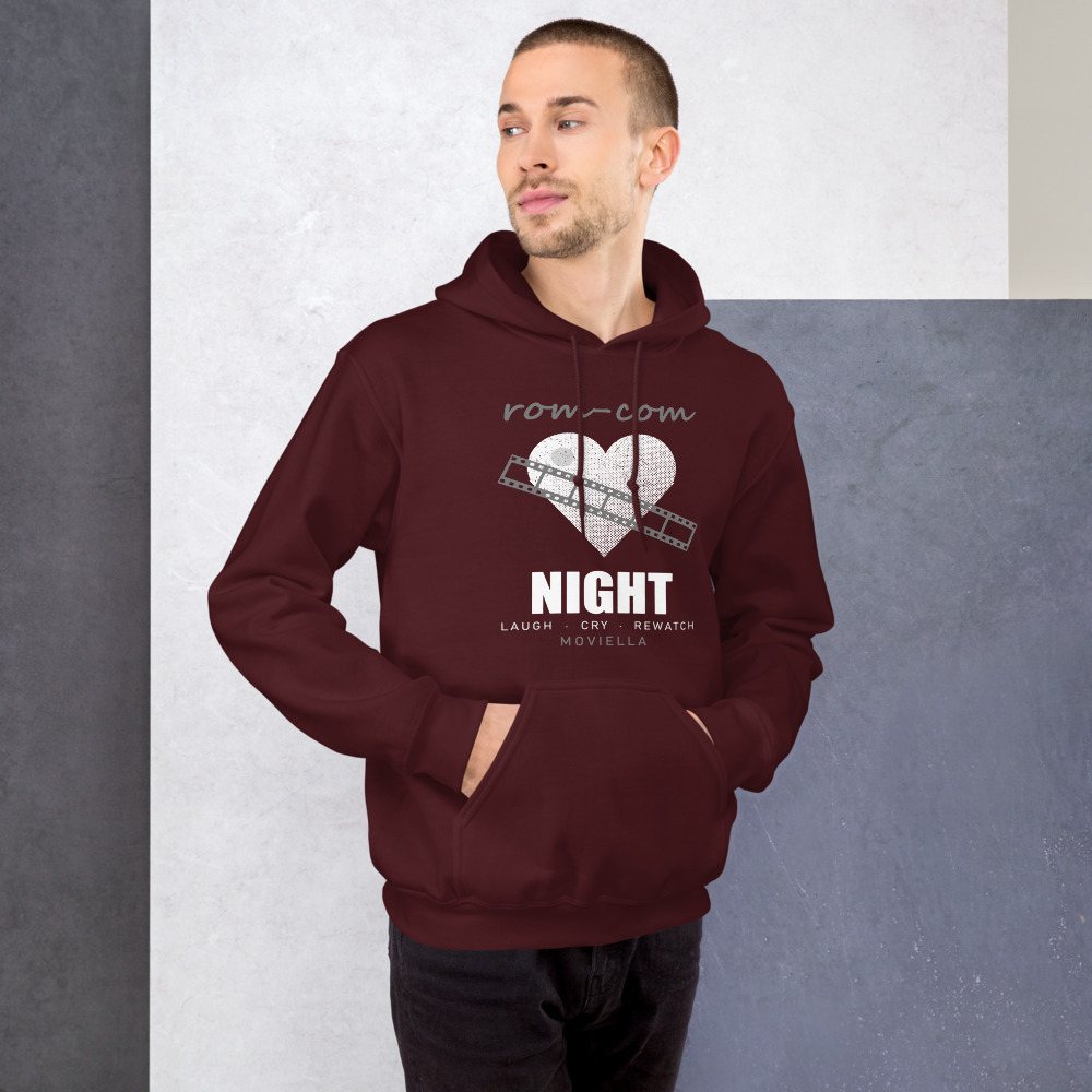 Moviella Rom-Com Night Screening Room Hoodie Front