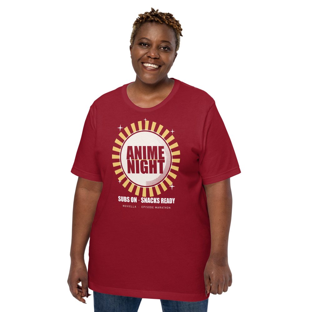 Moviella Anime Night Screening Room Tee Front