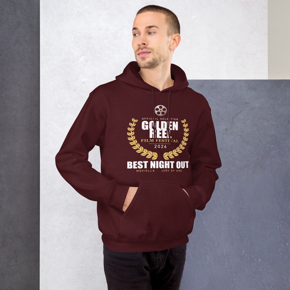 Moviella Golden Reel Festival Screening Room Hoodie Front