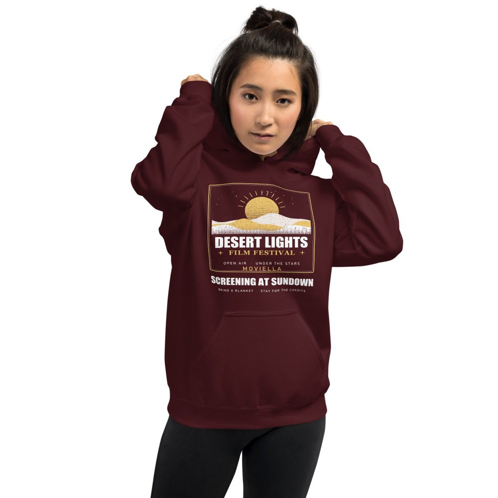 Moviella Desert Lights Festival Screening Room Hoodie