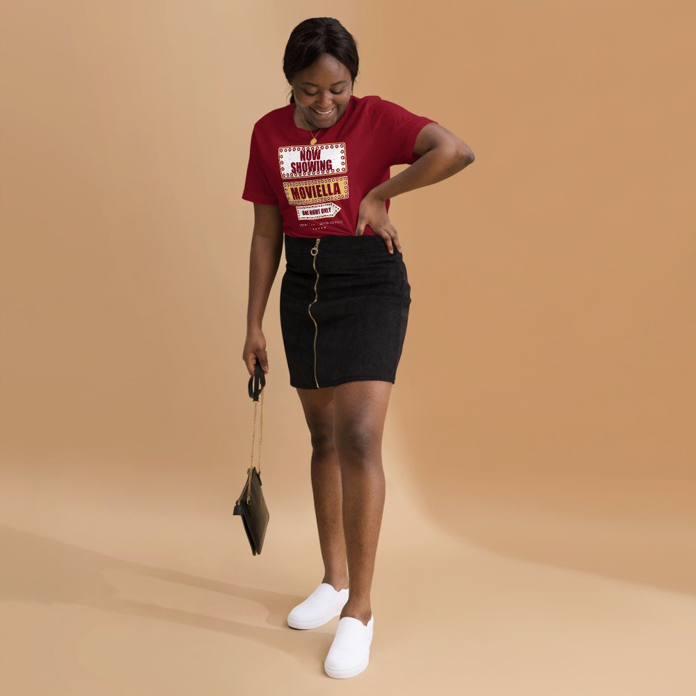Moviella Now Showing Screening Room Tee Front