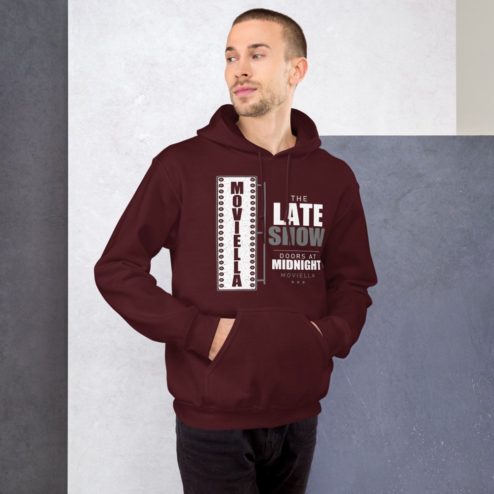 Moviella The Late Show Screening Room Hoodie Front