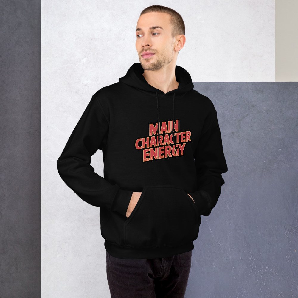 Moviella Main Character Energy Hoodie Front
