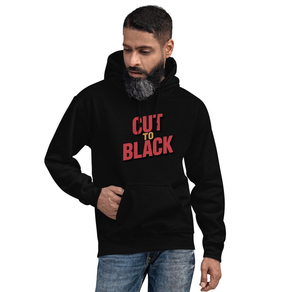 Moviella Cut To Black Hoodie Front