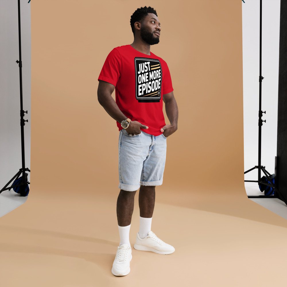 Moviella Just One More Episode Tee Front