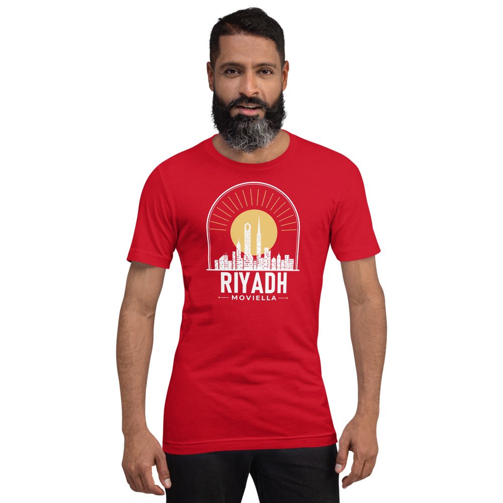 Moviella Riyadh Skyline Tee in Red