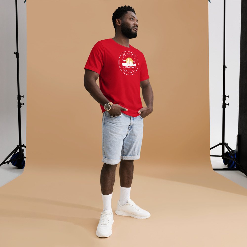 Moviella Cinema Crest Tee in Red