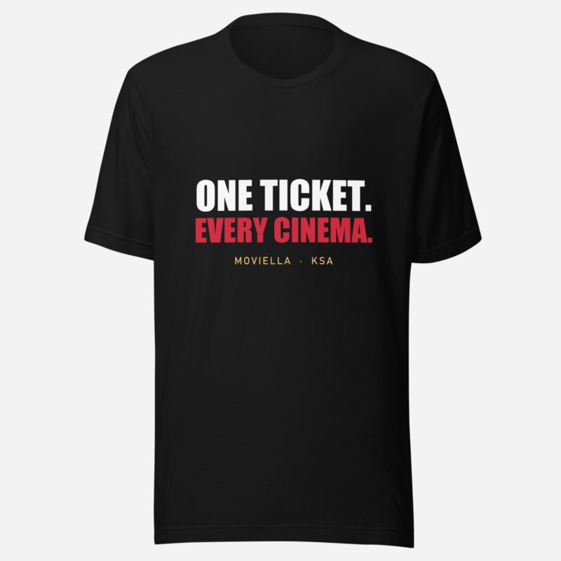 Moviella One Ticket Tee Black