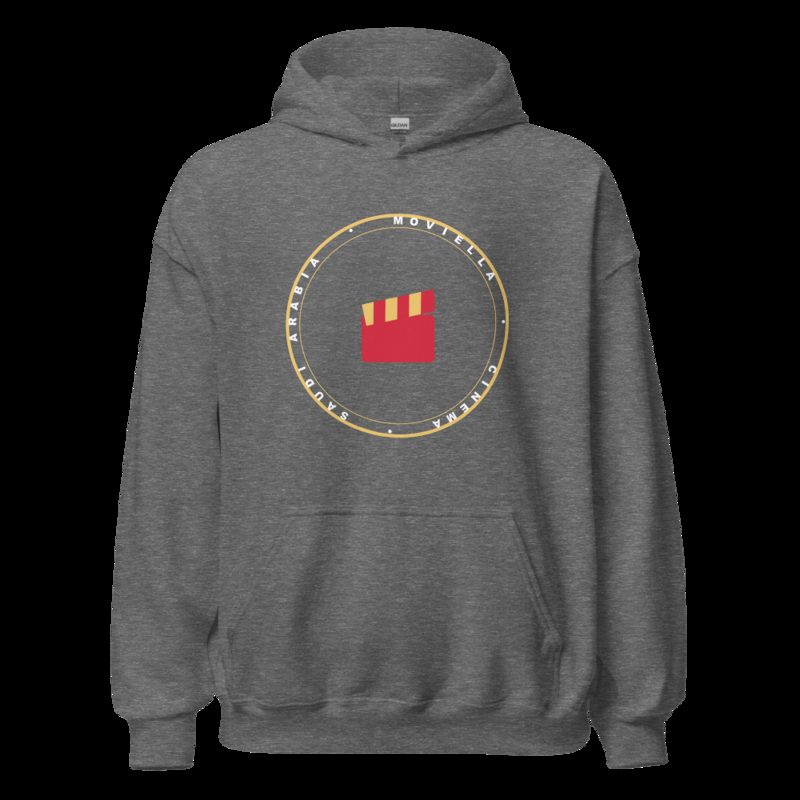 Moviella Badge Hoodie Graphite Heather