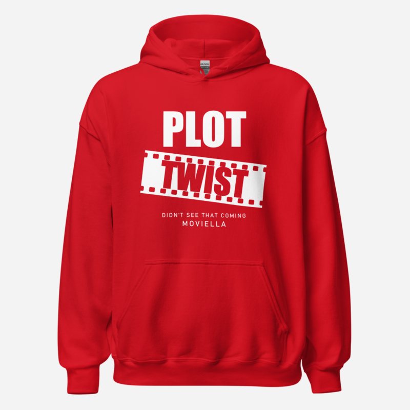 Moviella Plot Twist (Film Strip) Cinema Hoodie Red