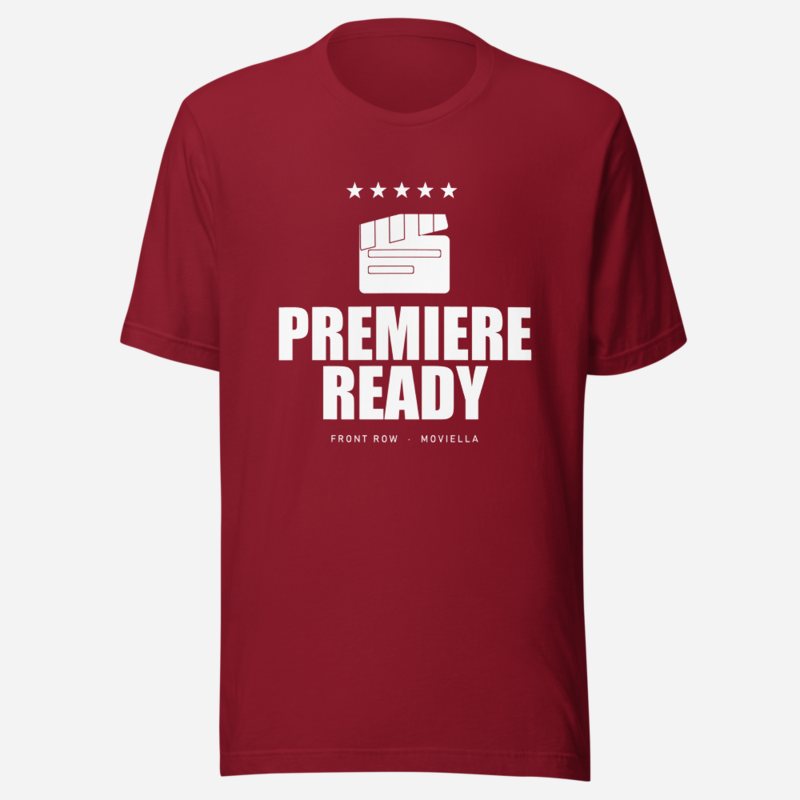 Moviella Premiere Ready Cinema Tee Cardinal