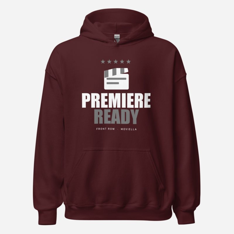 Moviella Premiere Ready Cinema Hoodie Maroon
