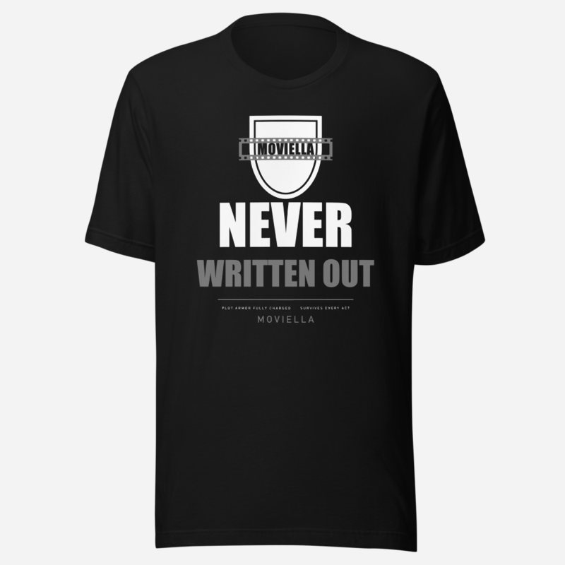 Moviella Never Written Out Sayings Tee in Black