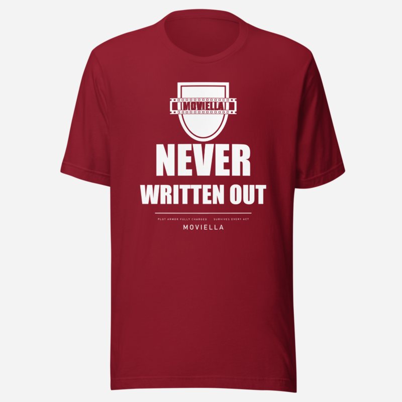 Moviella Never Written Out Sayings Tee Cardinal