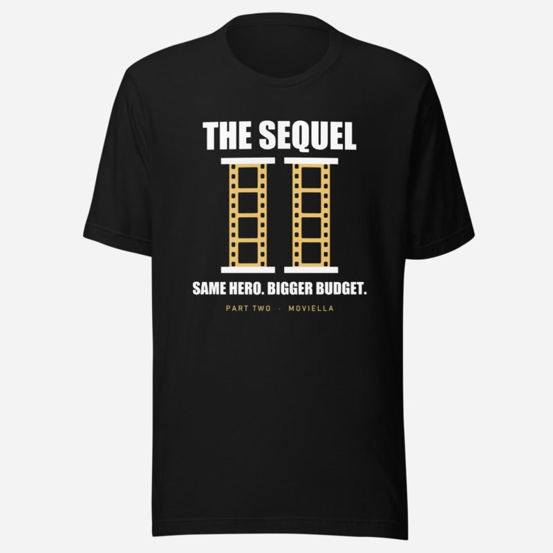 Moviella The Sequel Sayings Tee in Black