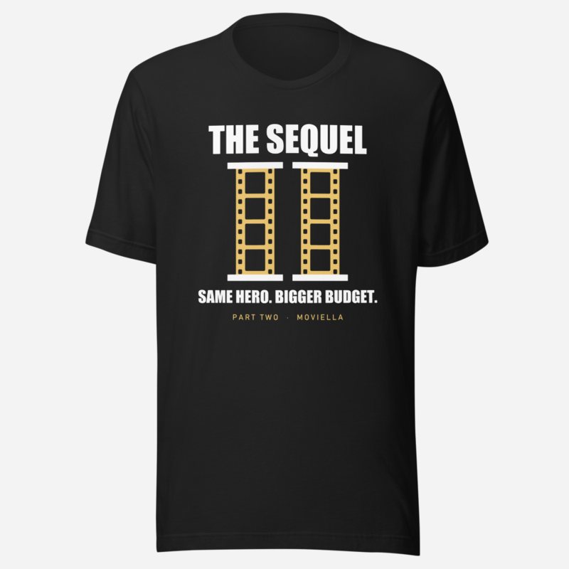 Moviella The Sequel Sayings Tee Vintage Black