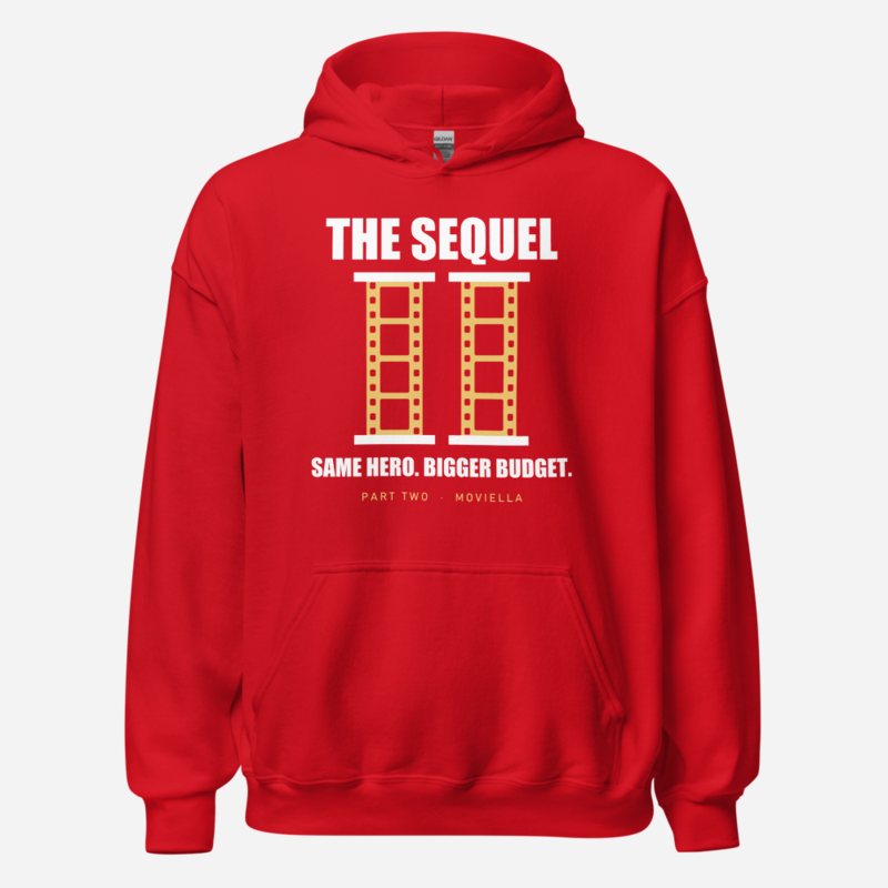 Moviella The Sequel Sayings Hoodie Red