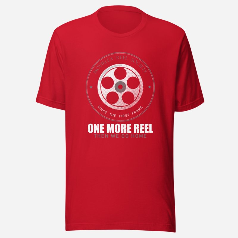 Moviella Reel Society Screening Room Tee Red