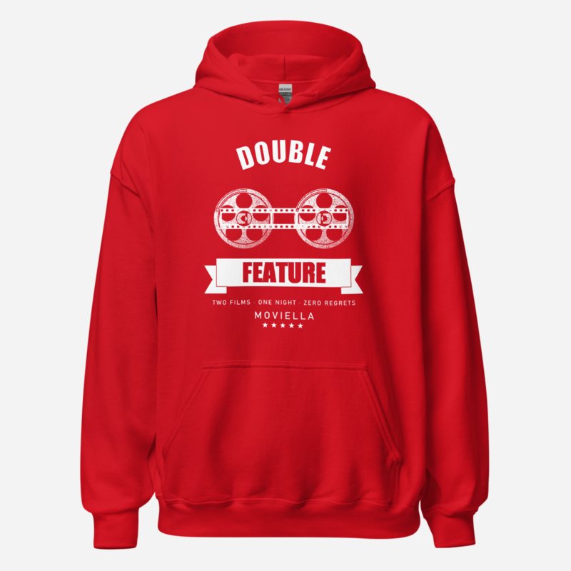 Moviella Double Feature Screening Room Hoodie Red