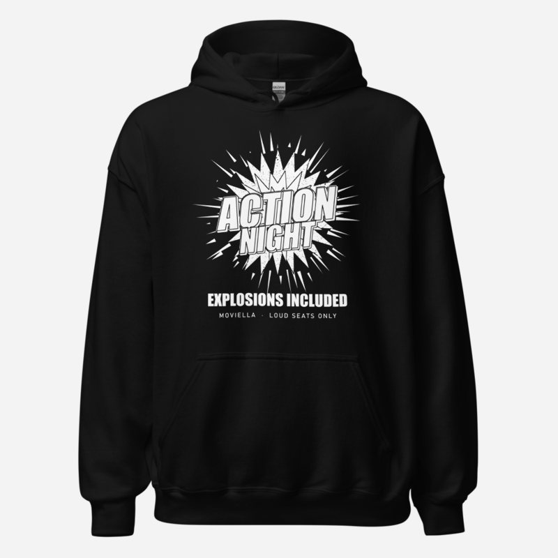 Moviella Action Night Screening Room Hoodie Black