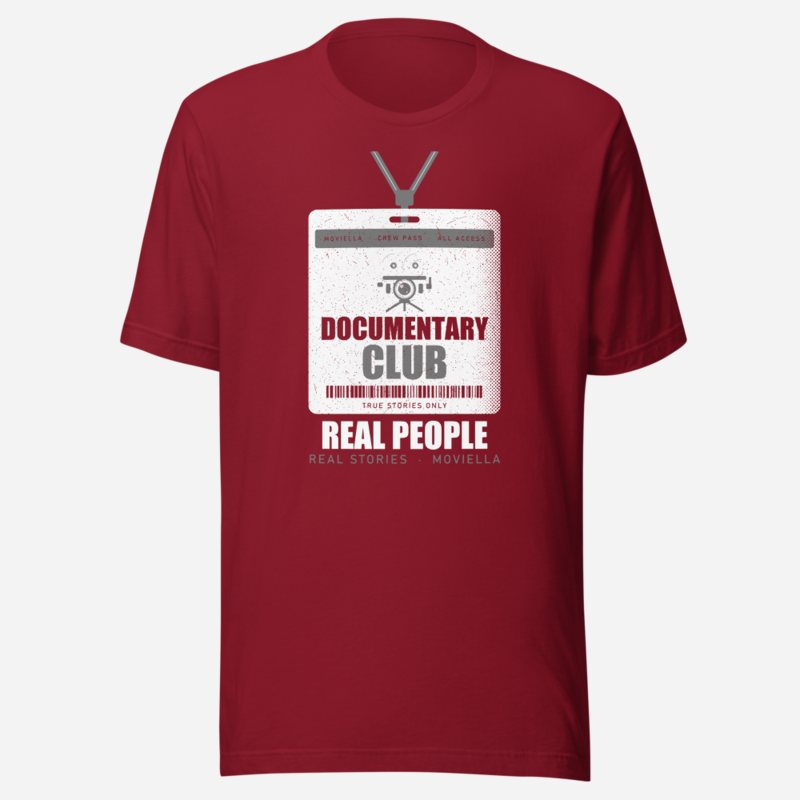 Moviella Documentary Club Screening Room Tee Cardinal
