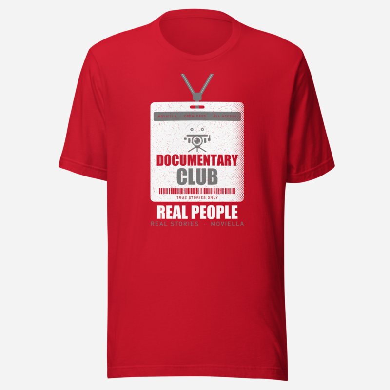 Moviella Documentary Club Screening Room Tee Red