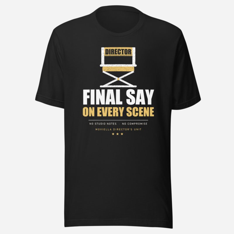 Moviella Director's Chair Screening Room Tee Vintage Black