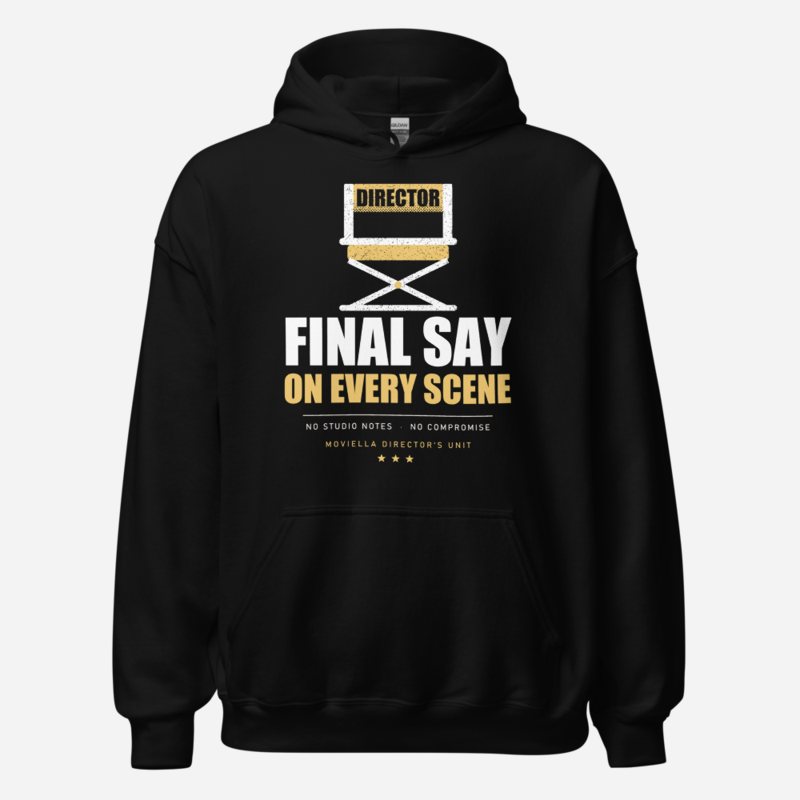 Moviella Director's Chair Screening Room Hoodie in Black