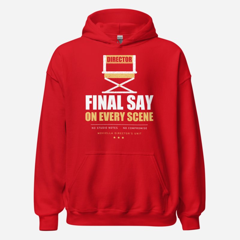 Moviella Director's Chair Screening Room Hoodie Red