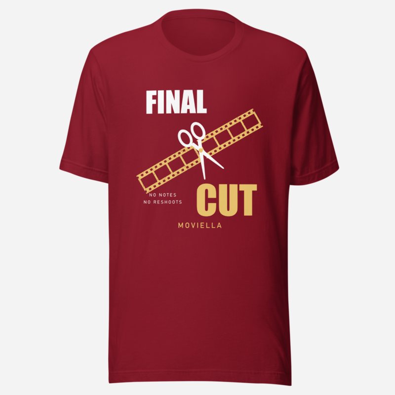 Moviella Final Cut Screening Room Tee Cardinal