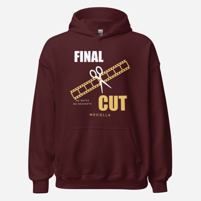 Moviella Final Cut Screening Room Hoodie Maroon