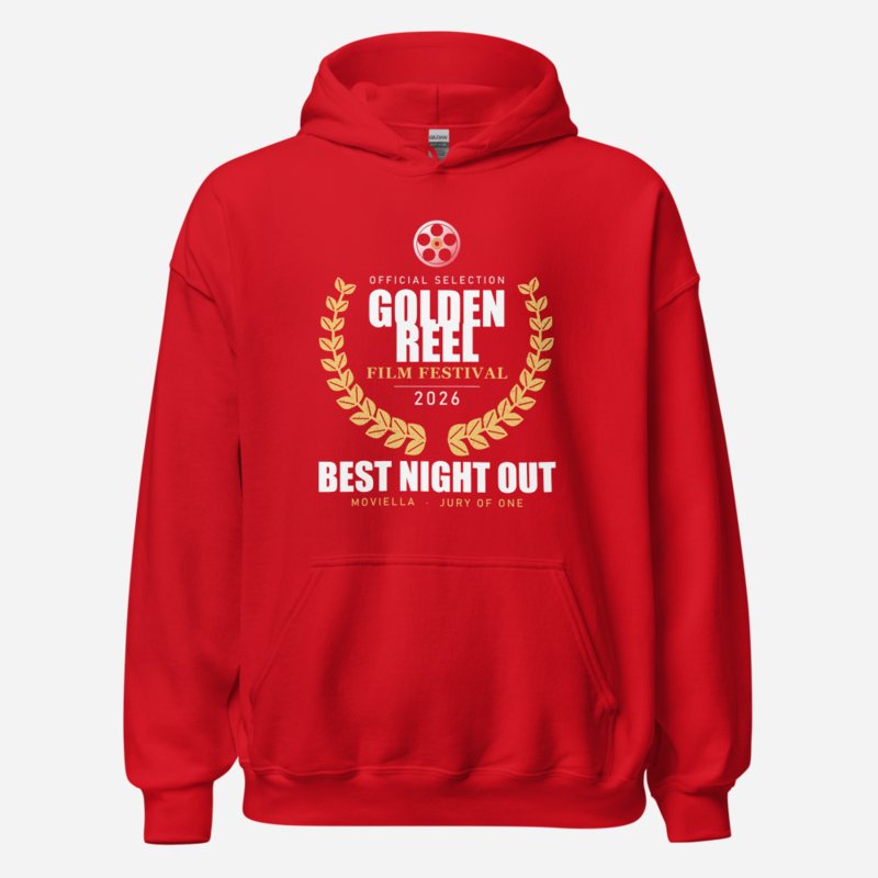 Moviella Golden Reel Festival Screening Room Hoodie Red
