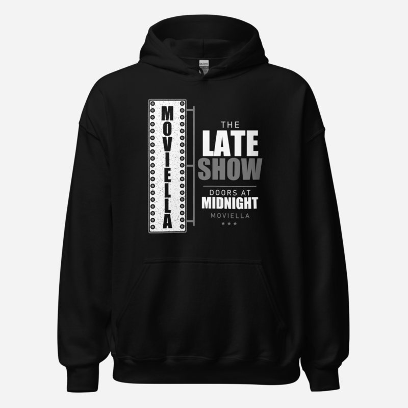 Moviella The Late Show Screening Room Hoodie in Black