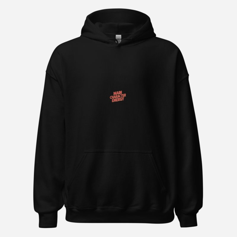 Moviella Main Character Energy Hoodie Black