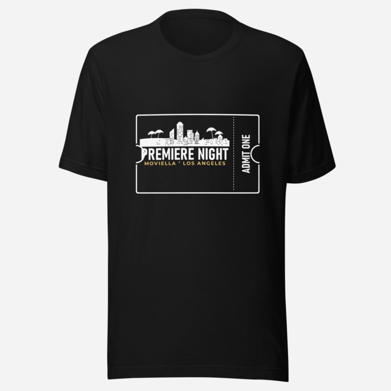 Moviella Premiere Night Ticket Tee Black