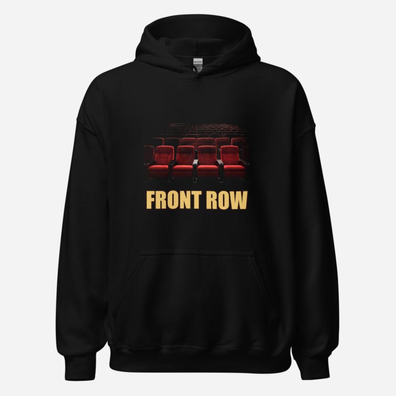 Moviella Front Row Cinema Seats Hoodie Black