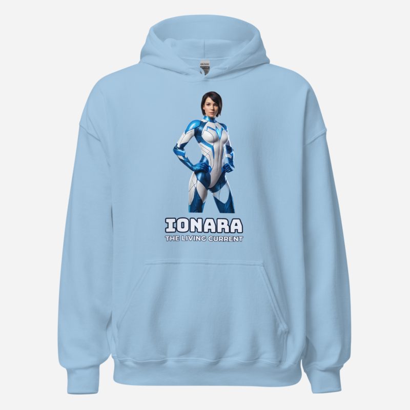 Next Level Superheroes Ionara Hoodie in Light Blue
