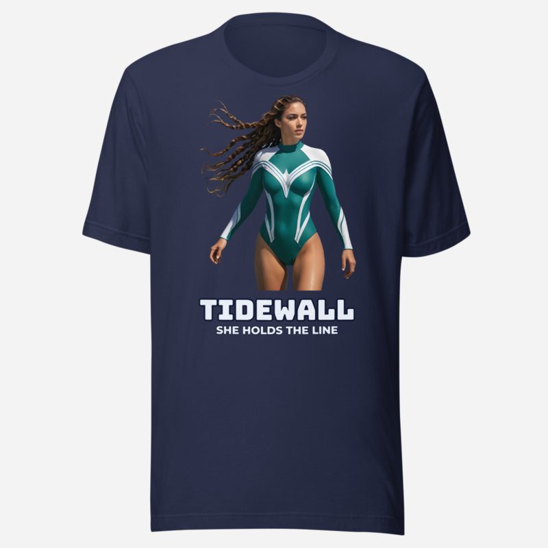 Next Level Superheroes Tidewall Tee Navy