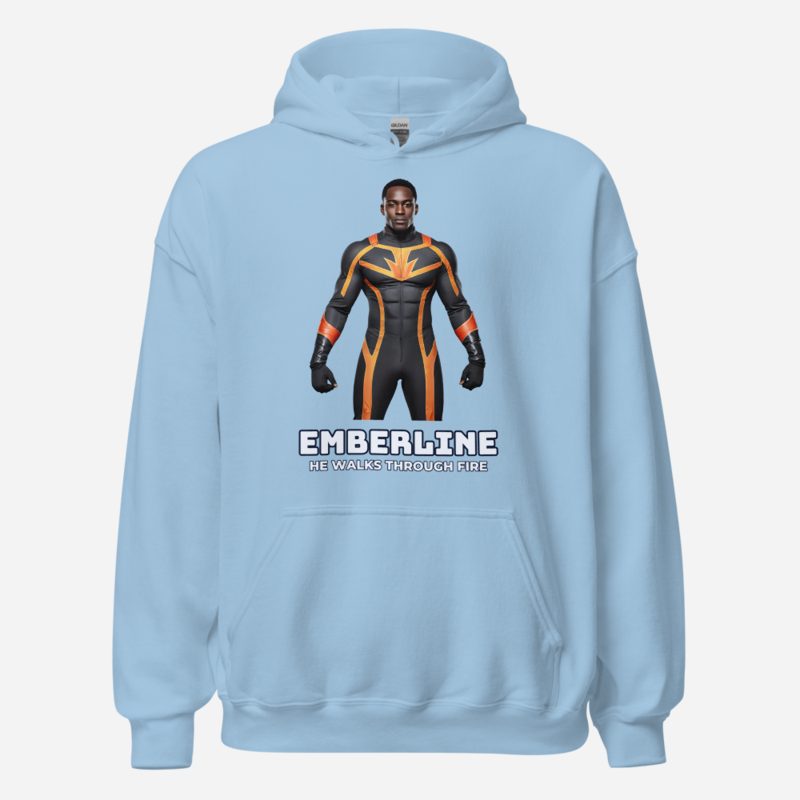 Next Level Superheroes Emberline Hoodie in Light Blue