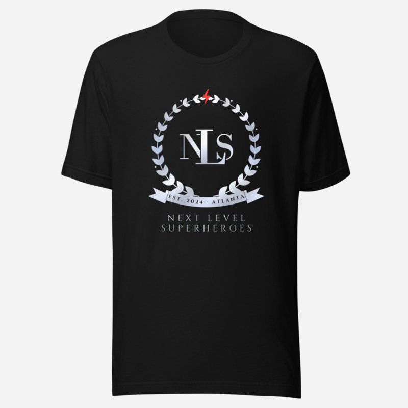 Next Level Superheroes Maison Crest Tee Black