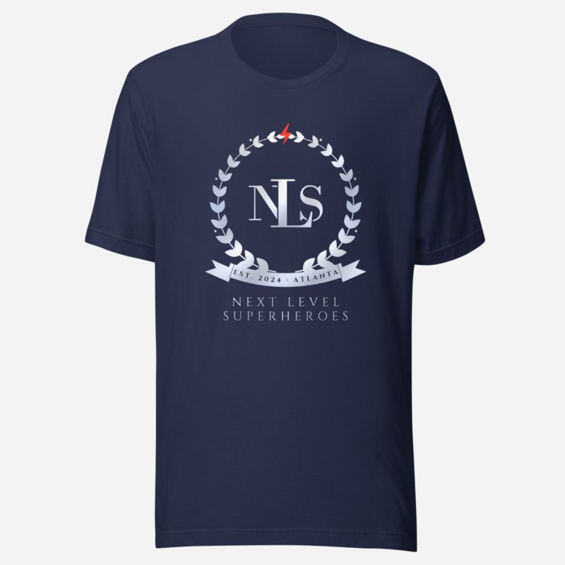 Next Level Superheroes Maison Crest Tee Navy