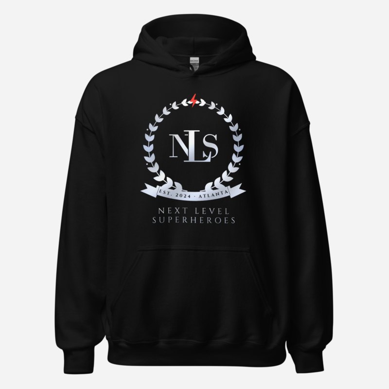 Next Level Superheroes Maison Crest Hoodie Black