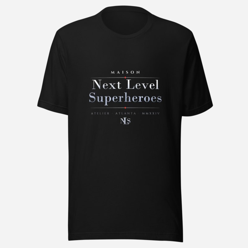 Next Level Superheroes Maison Signature Tee Black