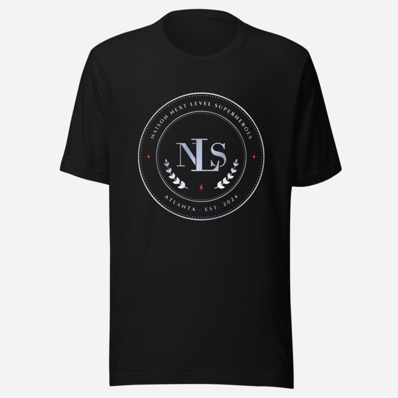 Next Level Superheroes Maison Medallion Tee Black