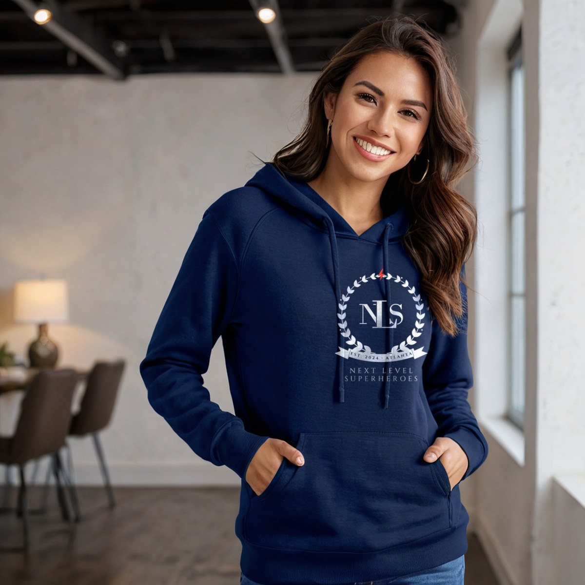 Next Level Superheroes Maison Crest Hoodie