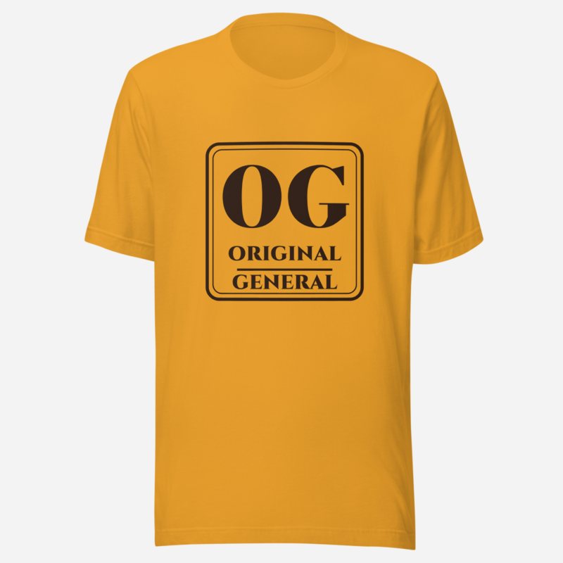 Original General OG Monogram Tee in Mustard