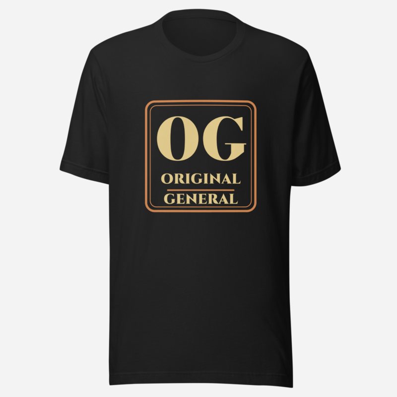 Original General OG Monogram Tee in Vintage Black