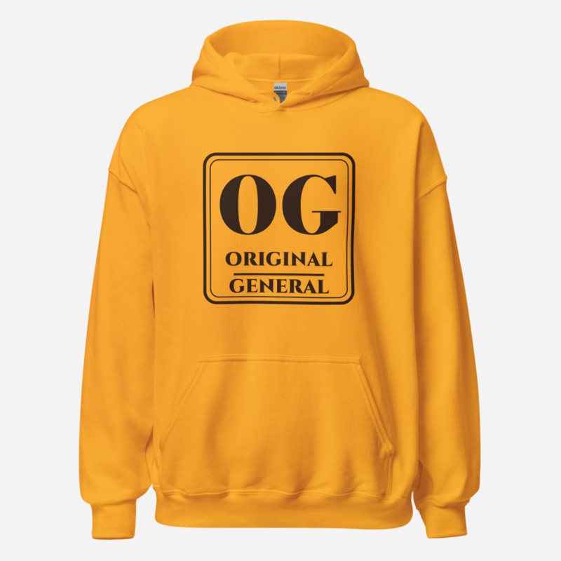 Original General OG Monogram Hoodie in Gold