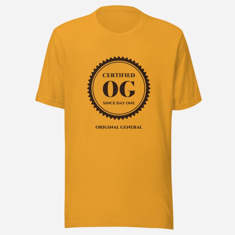 Original General Certified OG Tee Mustard